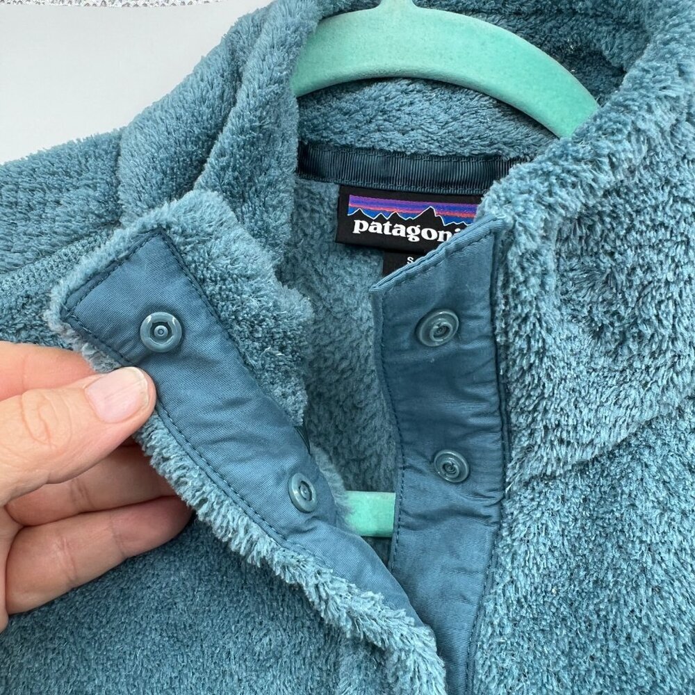 Patagonia Re-Tool Snap-T Women's Fleece Pullover, Teal Green, Size Small - Picture 4 of 11